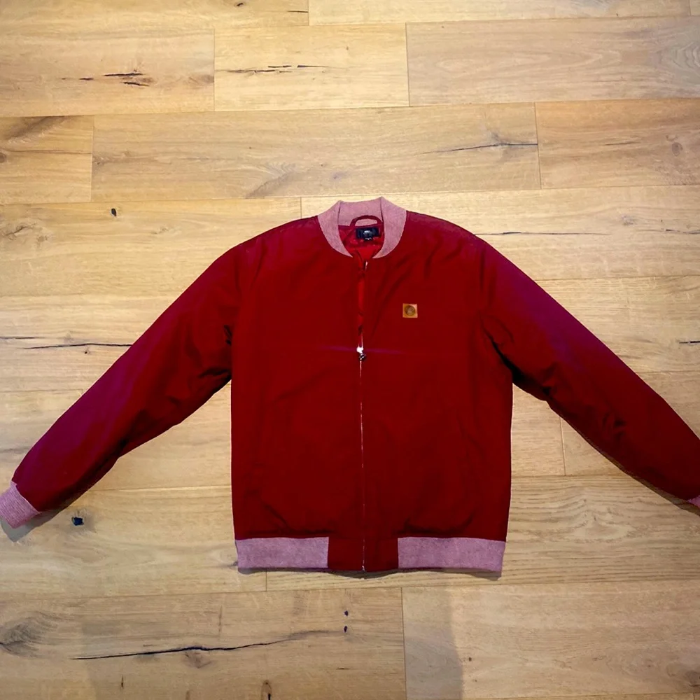 Obey bomber jacket. Size Medium. Red. Fantastic jacket that I rarely wore! - Picture 1 of 3